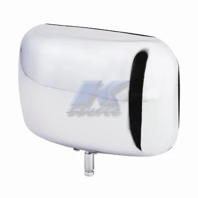 RH083 – K-SOURCE Exterior Mirror, Aftermarket Replacement Single Chrome Manual Foldaway Without Heated Mirrors Withou...